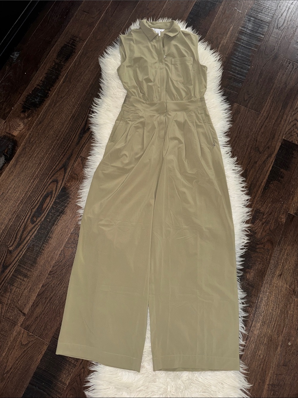 Sleeveless Olive Utility Jumpsuit